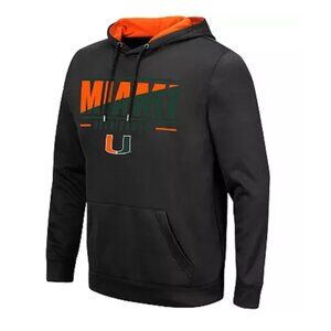 COLOSSEUM Miami Hurricanes Pullover Hoodie Black Size M